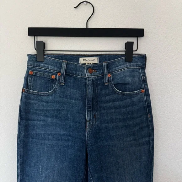 Madewell The High-Rise Slim Boyjean in Barksdale Wash Size 25 - Picture 7 of 7